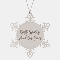 Load image into Gallery viewer, Best Sports Auditor Ever Ornament Christmas Gift for Him Her Snowflake Ornament
