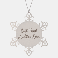Load image into Gallery viewer, Best Fund Auditor Ever Ornament Christmas Gift for Him Her Snowflake Ornament
