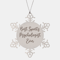 Load image into Gallery viewer, Best Sports Psychologist Ever Ornament Christmas Gift for Him Her Snowflake Ornament
