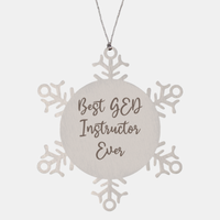Load image into Gallery viewer, Best GED Instructor Ever Ornament Christmas Gift for Him Her Snowflake Ornament
