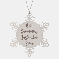 Load image into Gallery viewer, Best Swimming Instructor Ever Ornament Christmas Gift for Him Her Snowflake Ornament
