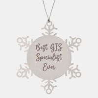 Load image into Gallery viewer, Best GIS Specialist Ever Ornament Christmas Gift for Him Her Snowflake Ornament

