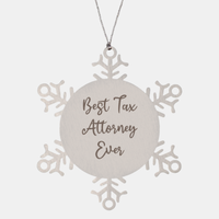 Load image into Gallery viewer, Best Tax Attorney Ever Ornament Christmas Gift for Him Her Snowflake Ornament
