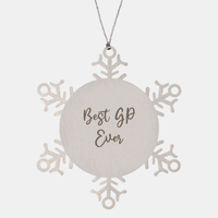 Load image into Gallery viewer, Best GP Ever Ornament Christmas Gift for Him Her Snowflake Ornament
