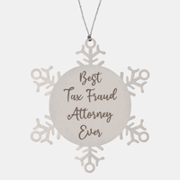 Load image into Gallery viewer, Best Tax Fraud Attorney Ever Ornament Christmas Gift for Him Her Snowflake Ornament
