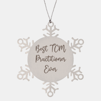 Load image into Gallery viewer, Best TCM Practitioner Ever Ornament Christmas Gift for Him Her Snowflake Ornament
