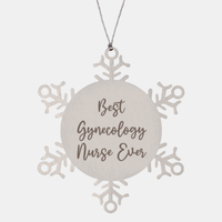 Load image into Gallery viewer, Best Gynecology Nurse Ever Ornament Christmas Gift for Him Her Snowflake Ornament
