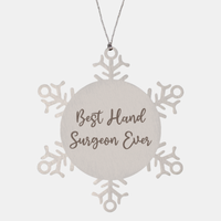 Load image into Gallery viewer, Best Hand Surgeon Ever Ornament Christmas Gift for Him Her Snowflake Ornament
