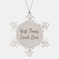 Load image into Gallery viewer, Best Tennis Coach Ever Ornament Christmas Gift for Him Her Snowflake Ornament
