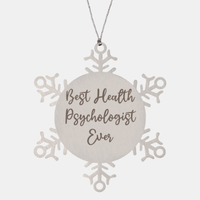 Load image into Gallery viewer, Best Health Psychologist Ever Ornament Christmas Gift for Him Her Snowflake Ornament
