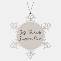 Load image into Gallery viewer, Best Thoracic Surgeon Ever Ornament Christmas Gift for Him Her Snowflake Ornament
