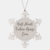 Load image into Gallery viewer, Best Heart Failure Nurse Ever Ornament Christmas Gift for Him Her Snowflake Ornament
