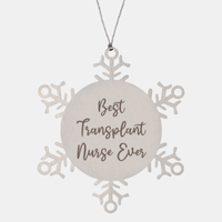 Load image into Gallery viewer, Best Transplant Nurse Ever Ornament Christmas Gift for Him Her Snowflake Ornament
