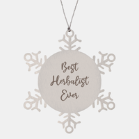 Load image into Gallery viewer, Best Herbalist Ever Ornament Christmas Gift for Him Her Snowflake Ornament
