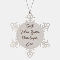 Load image into Gallery viewer, Best Video Game Developer Ever Ornament Christmas Gift for Him Her Snowflake Ornament
