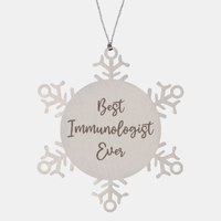 Load image into Gallery viewer, Best Immunologist Ever Ornament Christmas Gift for Him Her Snowflake Ornament
