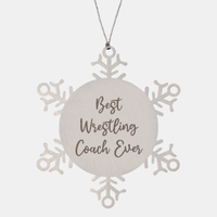 Load image into Gallery viewer, Best Wrestling Coach Ever Ornament Christmas Gift for Him Her Snowflake Ornament
