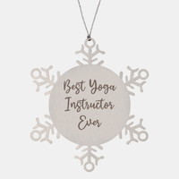 Load image into Gallery viewer, Best Yoga Instructor Ever Ornament Christmas Gift for Him Her Snowflake Ornament
