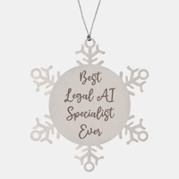 Load image into Gallery viewer, Best Legal AI Specialist Ever Ornament Christmas Gift for Him Her Snowflake Ornament
