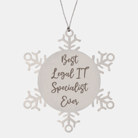 Load image into Gallery viewer, Best Legal IT Specialist Ever Ornament Christmas Gift for Him Her Snowflake Ornament
