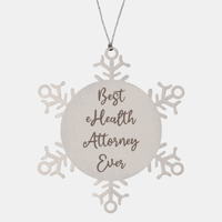Load image into Gallery viewer, Best eHealth Attorney Ever Ornament, Christmas Gift for Him Her, Stainless Steel Snowflake Ornament
