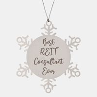 Load image into Gallery viewer, Best REIT Consultant Ever Ornament, Christmas Gift for Him Her, Stainless Steel Snowflake Ornament
