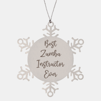 Load image into Gallery viewer, Best Zumba Instructor Ever Ornament, Christmas Gift for Him Her, Stainless Steel Snowflake Ornament
