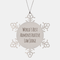 Load image into Gallery viewer, Administrative Law Judge Ornament Christmas Gift Stainless Steel Snowflake Ornament
