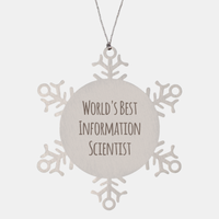 Load image into Gallery viewer, Information Scientist Ornament Christmas Gift Stainless Steel Snowflake Ornament
