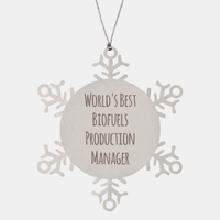 Load image into Gallery viewer, Biofuels Production Manager Ornament Christmas Gift Stainless Steel Snowflake Ornament
