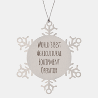 Load image into Gallery viewer, Agricultural Equipment Operator Ornament Christmas Gift Stainless Steel Snowflake Ornament
