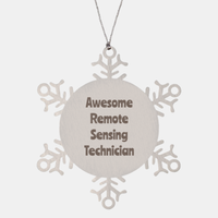 Load image into Gallery viewer, Remote Sensing Technician Gift Stainless Steel Snowflake Ornament Christmas Gift Awesome
