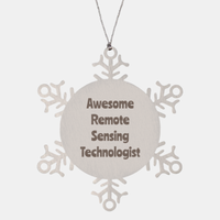 Load image into Gallery viewer, Remote Sensing Technologist Gift Stainless Steel Snowflake Ornament Christmas Gift Awesome

