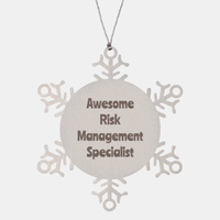 Load image into Gallery viewer, Risk Management Specialist Gift Stainless Steel Snowflake Ornament Christmas Gift Awesome
