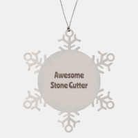 Load image into Gallery viewer, Stone Cutter Gift Stainless Steel Snowflake Ornament Christmas Gift Awesome
