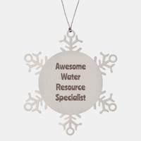 Load image into Gallery viewer, Water Resource Specialist Gift Stainless Steel Snowflake Ornament Christmas Gift Awesome
