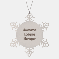 Load image into Gallery viewer, Lodging Manager Gift Stainless Steel Snowflake Ornament Christmas Gift Awesome
