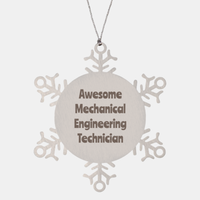 Load image into Gallery viewer, Mechanical Engineering Technician Gift Stainless Steel Snowflake Ornament Christmas Gift Awesome
