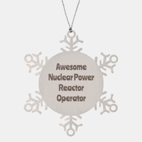Load image into Gallery viewer, Nuclear Power Reactor Operator Gift Stainless Steel Snowflake Ornament Christmas Gift Awesome
