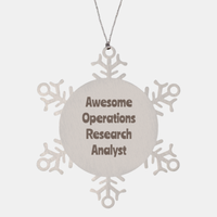Load image into Gallery viewer, Operations Research Analyst Gift Stainless Steel Snowflake Ornament Christmas Gift Awesome
