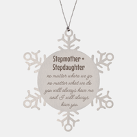 Load image into Gallery viewer, Stepmother and Stepdaughter Christmas Ornament Gift Stainless Steel Snowflake Ornament

