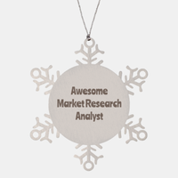 Load image into Gallery viewer, Market Research Analyst Gift Stainless Steel Snowflake Ornament Christmas Gift Awesome

