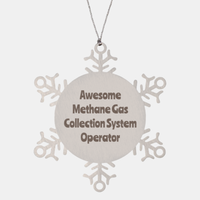 Load image into Gallery viewer, Methane Gas Collection System Operator Gift Stainless Steel Snowflake Ornament Christmas Gift Awesome
