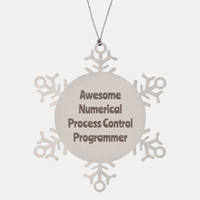 Load image into Gallery viewer, Numerical Process Control Programmer Gift Stainless Steel Snowflake Ornament Christmas Gift Awesome
