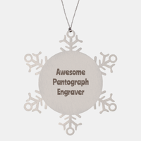 Load image into Gallery viewer, Pantograph Engraver Gift Stainless Steel Snowflake Ornament Christmas Gift Awesome
