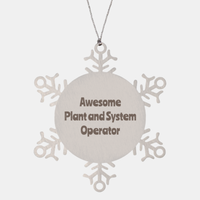 Load image into Gallery viewer, Plant and System Operator Gift Stainless Steel Snowflake Ornament Christmas Gift Awesome
