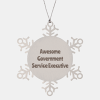 Load image into Gallery viewer, Government Service Executive Gift Stainless Steel Snowflake Ornament Christmas Gift Awesome
