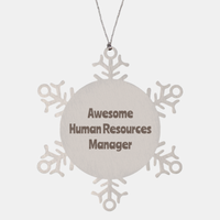 Load image into Gallery viewer, Human Resources Manager Gift Stainless Steel Snowflake Ornament Christmas Gift Awesome
