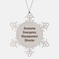 Load image into Gallery viewer, Emergency Management Director Gift Stainless Steel Snowflake Ornament Christmas Gift Awesome
