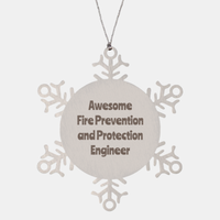 Load image into Gallery viewer, Fire Prevention and Protection Engineer Gift Stainless Steel Snowflake Ornament Christmas Gift Awesome
